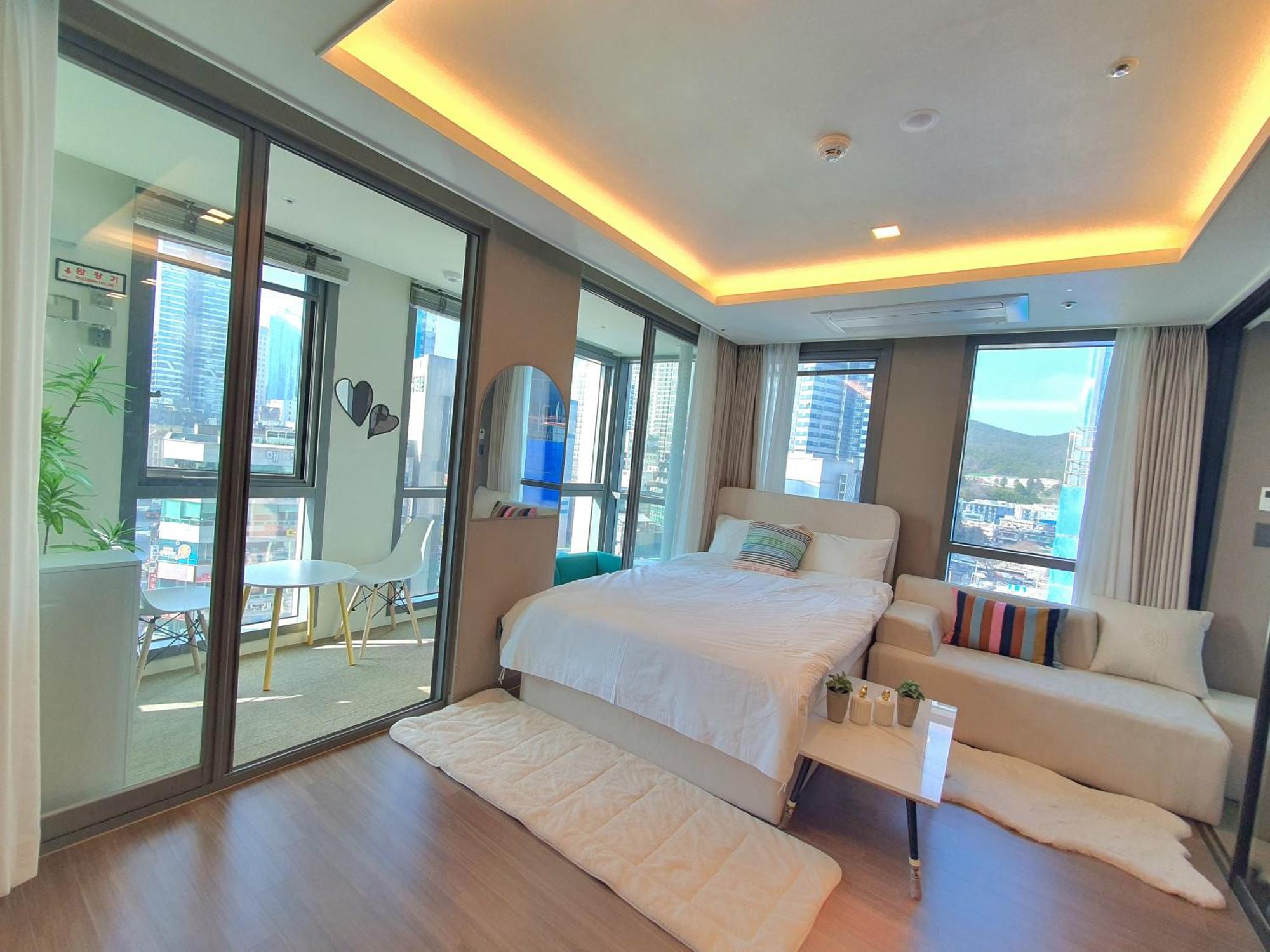 Ferienwohnung Haeundae Ocean Family Busan Exterior foto