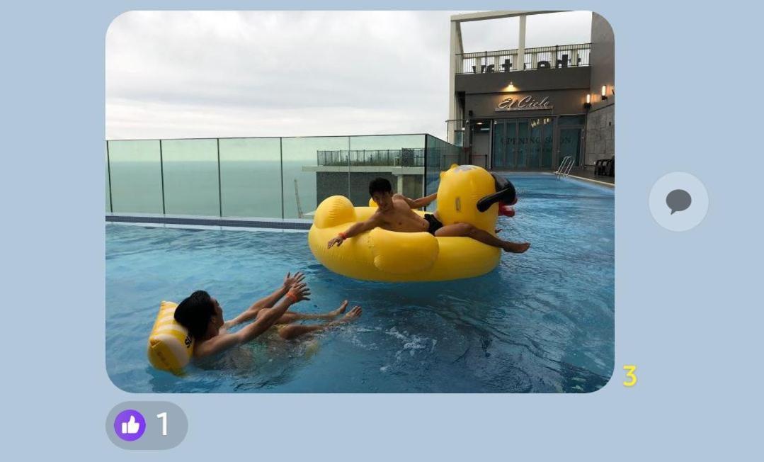 Ferienwohnung Haeundae Ocean Family Busan Exterior foto