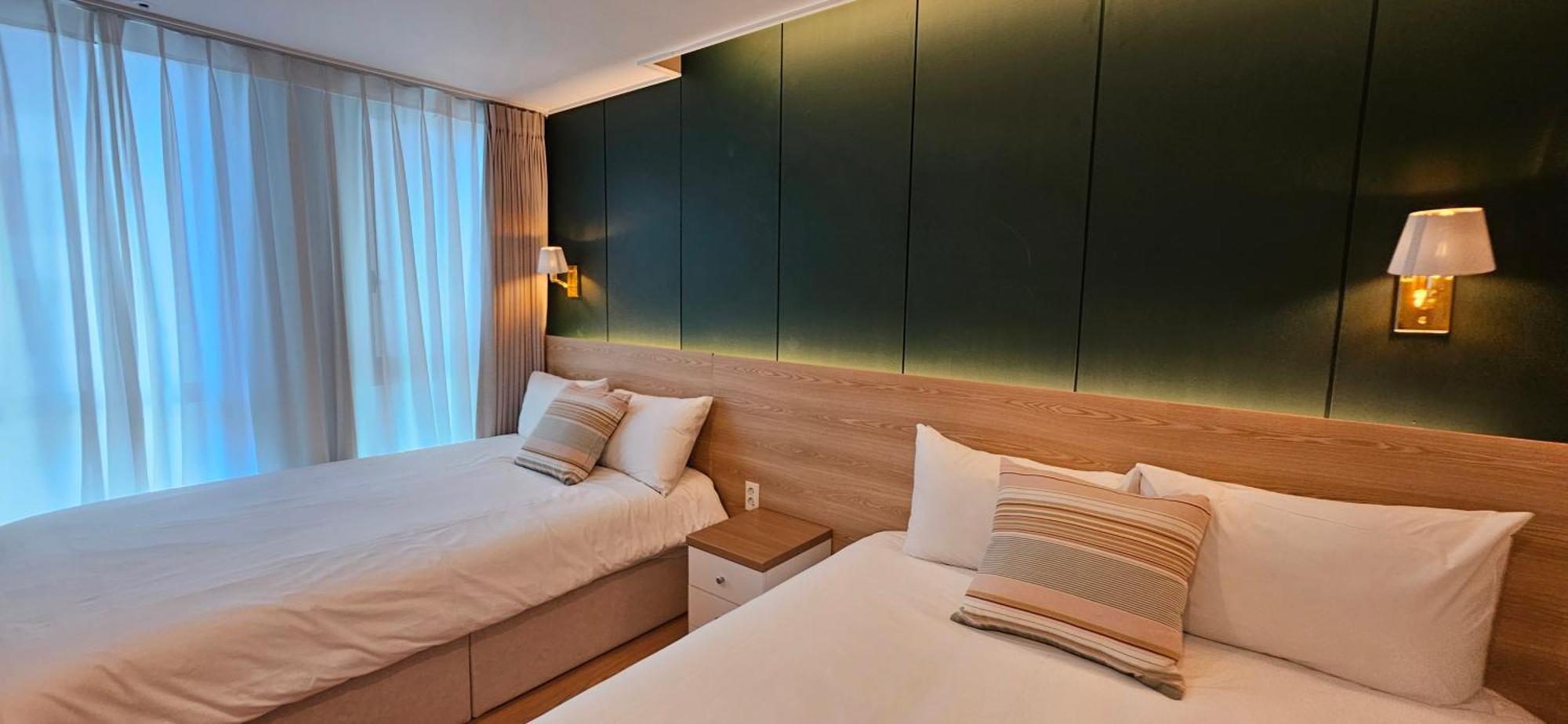 Ferienwohnung Haeundae Ocean Family Busan Exterior foto