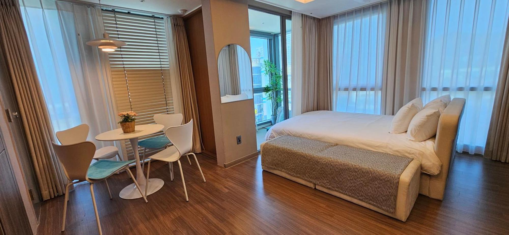 Ferienwohnung Haeundae Ocean Family Busan Exterior foto