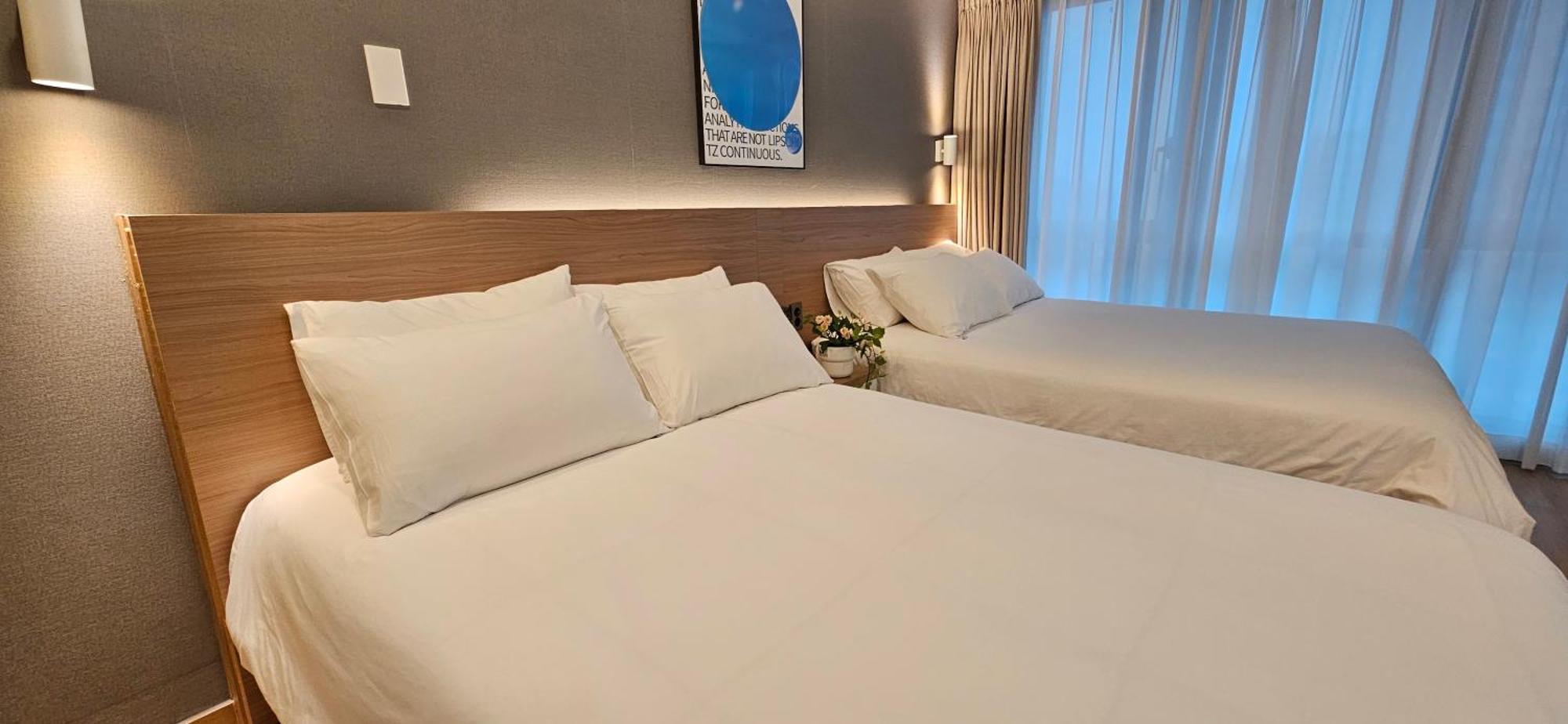 Ferienwohnung Haeundae Ocean Family Busan Exterior foto