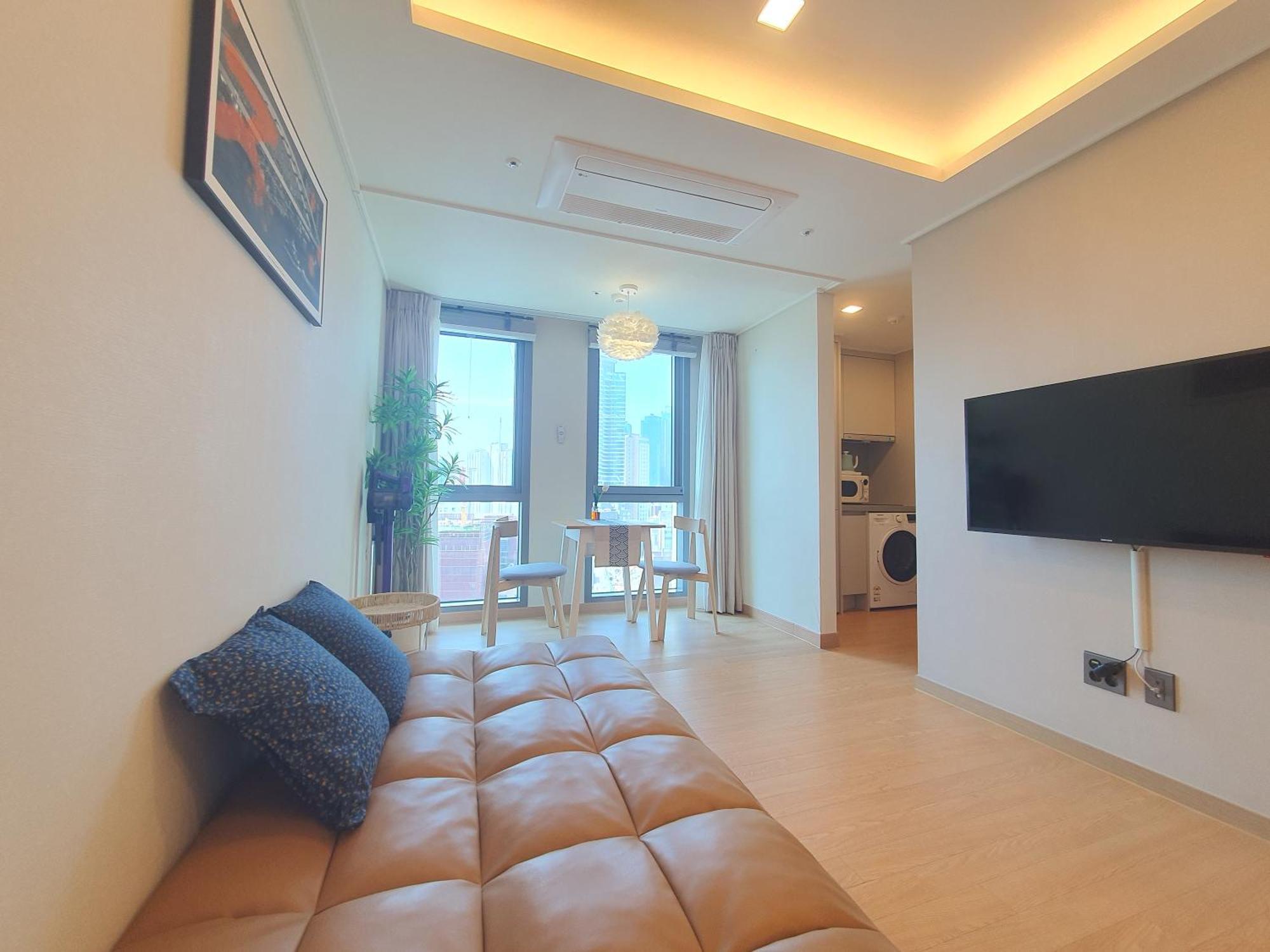 Ferienwohnung Haeundae Ocean Family Busan Exterior foto